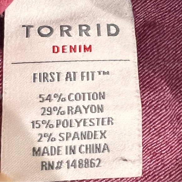 Torrid Denim Jegging Pant First at Fit Size 18R - Picture 13 of 14